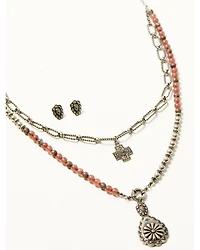 Shyanne Women's Strawberry Skies Jewelry Set - 2 Piece