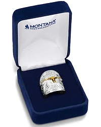 Montana Silversmiths Women's Out West Ring with Longhorn