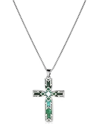 Montana Silversmiths X Ian Munsick Painted Channel Cross Necklace