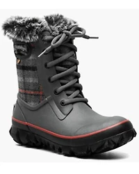 Bogs Women's Arcata Cozy Plaid Winter Boots - Round Toe