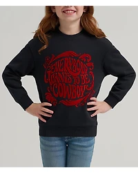Wrangler X Lainey Wilson Women's Cowboy Crew Neck Pullover Sweatshirt