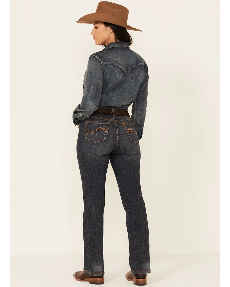 Aura by Wrangler Women's Autumn Gold Slimming Stretch Jeans