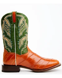 Dan Post Men's Camel Eel Exotic Western Boots - Broad Square Toe