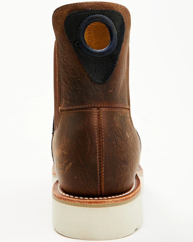 Horse Power Men's Marine Suede Chelsea Boots - Square Toe