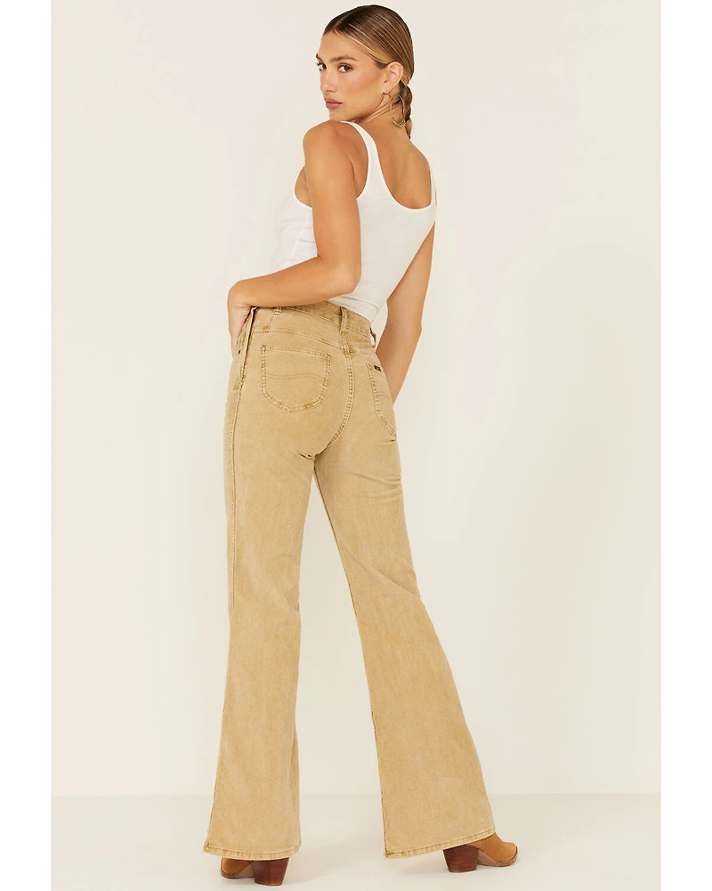 Lee Women's Corduroy High Rise Flare Jeans