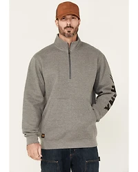 Hawx Men's Charcoal Primo 1/4 Zip Work Fleece Pullover