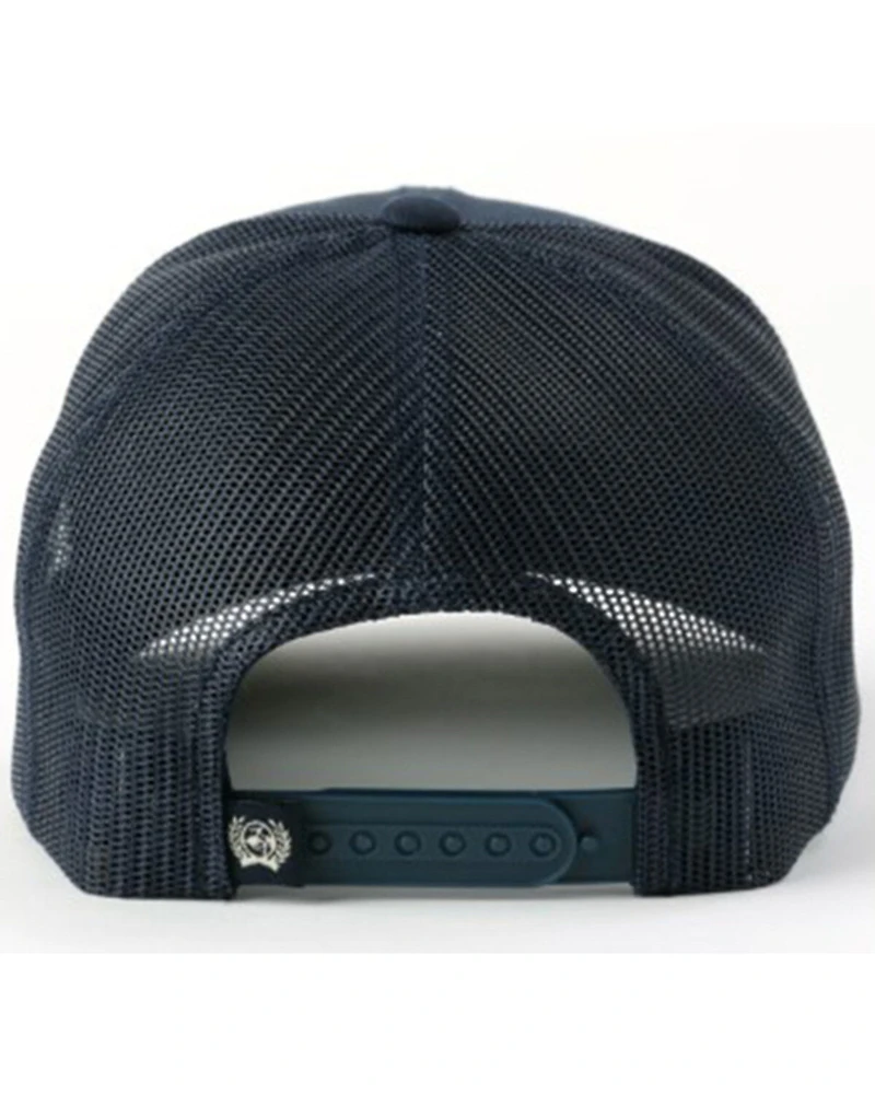 Cinch Men's Leather Patch Ball Cap