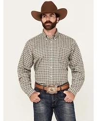 Cinch Men's Geo Print Long Sleeve Button-Down Western Shirt
