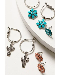 Shyanne Women's Wildflower Bloom Butterfly Earring Set - 6-Piece