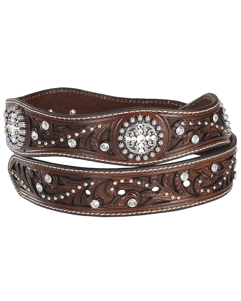 Ariat Scalloped Hand Tooled & Embellished Western Belt