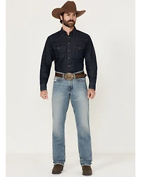 Cinch Men's White Label Medium Wash Relaxed Straight Rigid Denim Jeans