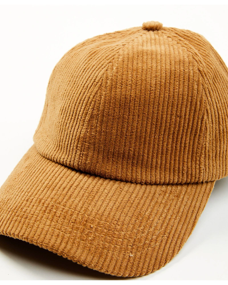 Cleo + Wolf Women's Solid Corduroy Ball Cap