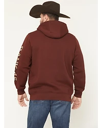 RANK 45® Men's Cayusey Logo Sleeve Hooded Sweatshirt