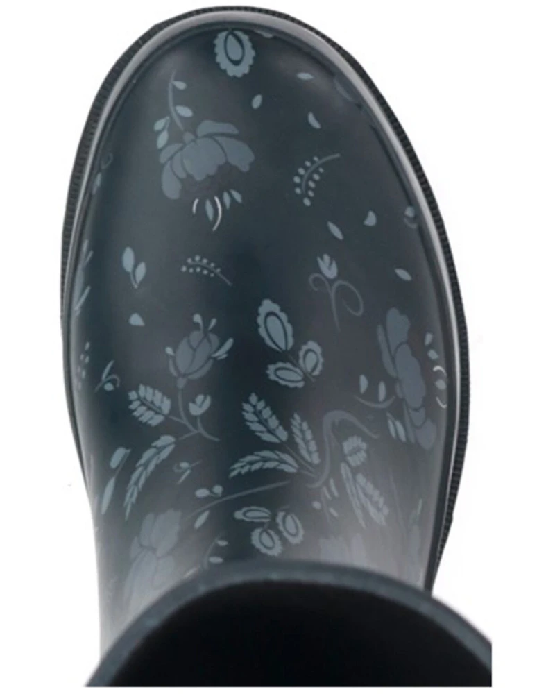 Western Chief Women's Feminine Floral Wide Calf Tall Rain Boots