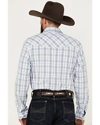 Wrangler 20X Men's Plaid Print Long Sleeve Snap Western Shirt
