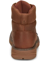 Justin Men's Rush Waterproof 6" Lace-Up Wedge Work Boots - Composite Toe