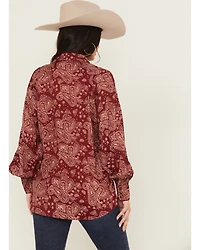 Ariat Women's Paisley Print Long Sleeve Snap Stretch Western Shirt