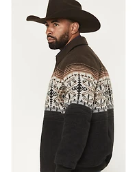 Panhandle Men's Pueblo Southwestern Border Print Bomber Jacket
