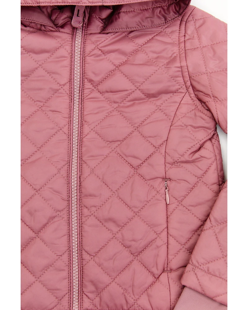 Shyanne Toddler Girls' Diamond Hooded Puffer Jacket