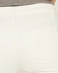 Shyanne Women's Mr. Flare Mid Rise White Cloud Dancer Jeans