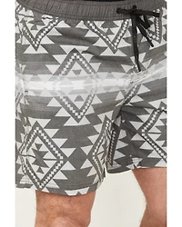 Hooey Men's Big Wake Southwestern Print Board Shorts