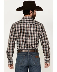 Ariat Men's Nathanael Plaid Print Long Sleeve Button-Down Performance Shirt