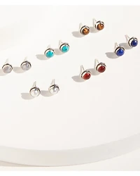 Paige Wallace Women's Multi-Stone Stud Earring Set - 6 Piece