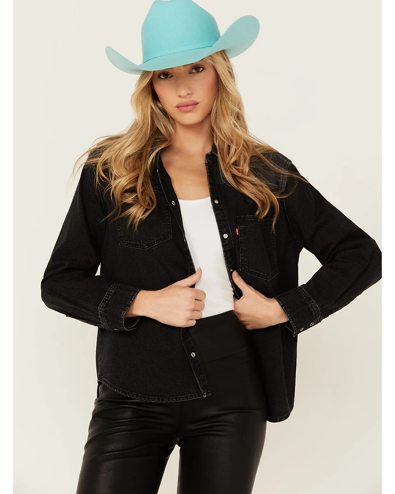 Levi's Women's Teodora Western Denim Studded Shirt