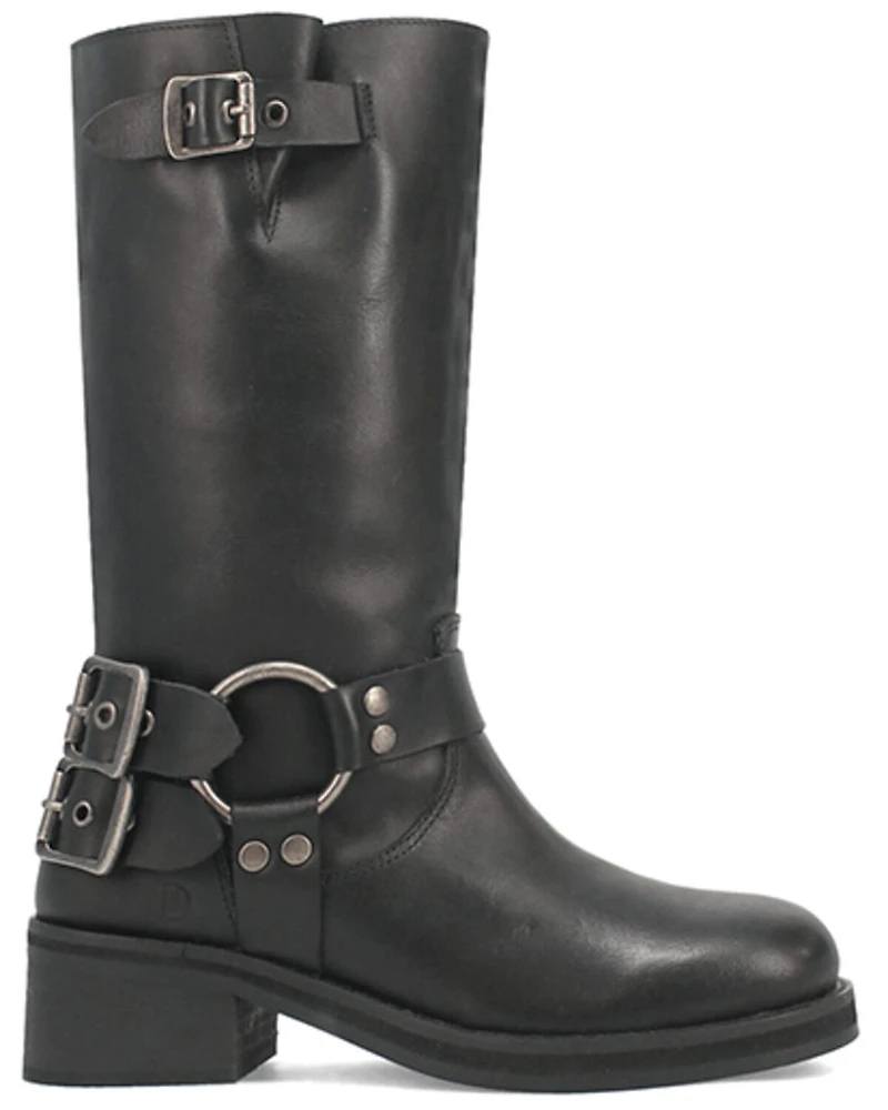 Dingo Women's Harlee Motorcycle Boots - Round Toe