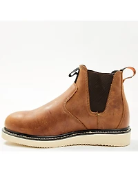 Hawx Men's Crazy Horse Wedge Chelsea Work Boots - Composite Toe