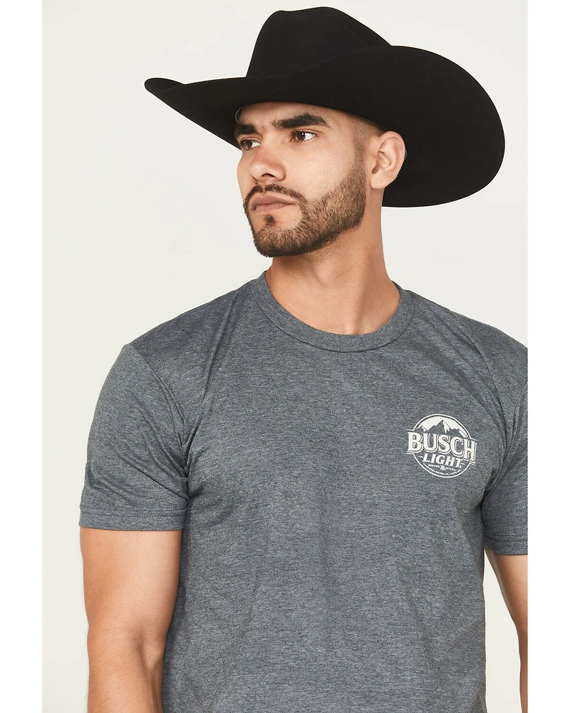 Buckwear Men's Busch Desert Beer Short Sleeve Graphic T-Shirt
