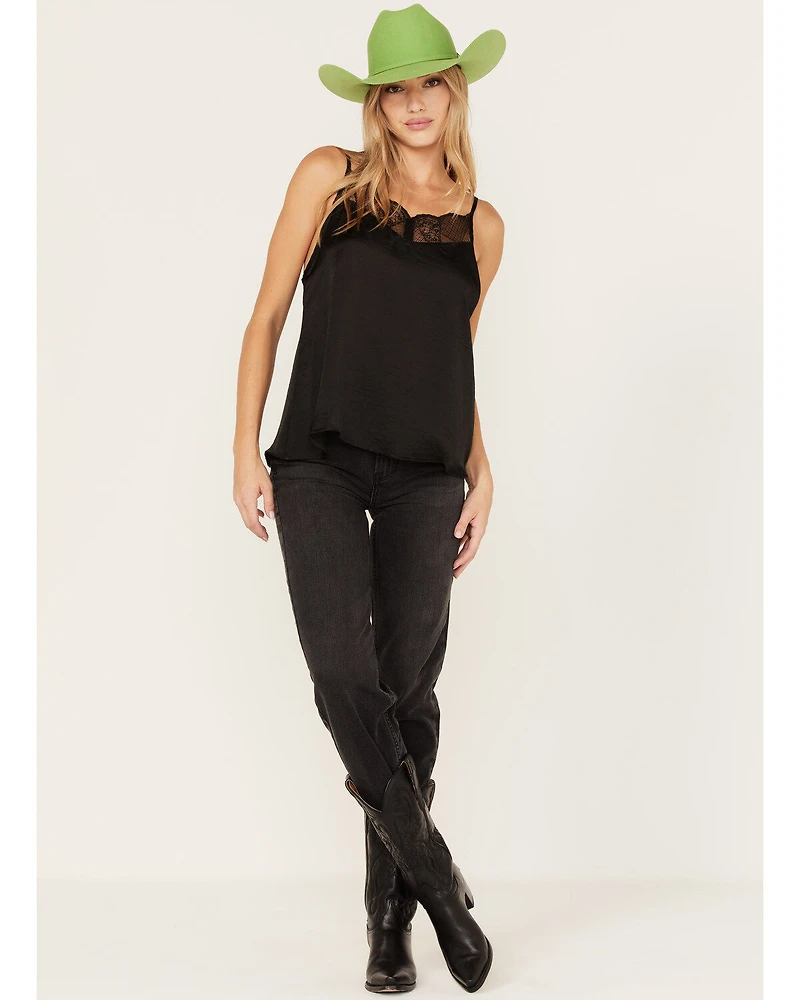 Wild Moss Women's Satin Cami Tank Top