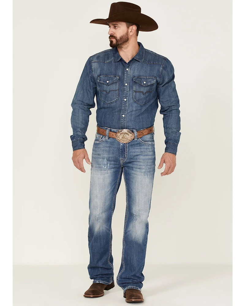 Rock & Roll Cowboy Men's Raised Straight Jeans