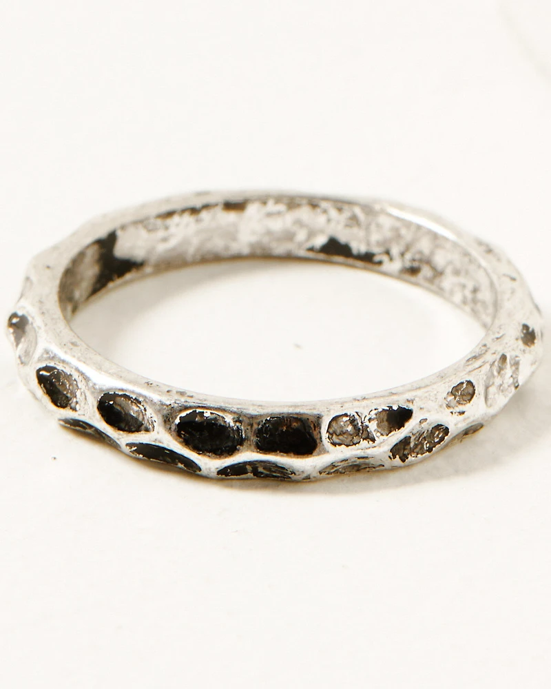 Shyanne Women's Dakota Silver Cactus 5-Piece Ring Set