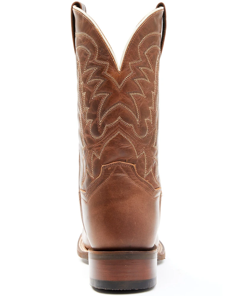 Dan Post Men's Dark Brown Western Performance Boots - Broad Square Toe