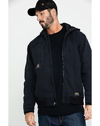 Ariat Men's Black Rebar Washed Dura Canvas Insulated Work Coat - Big & Tall
