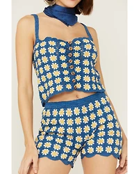 Sadie & Sage Women's Daisy Crochet - 2-Piece Set