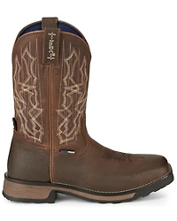 Tony Lama Men's Anchor Water Buffalo Soft Western Work Boots - Broad Square Toe