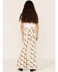 Rock & Roll Denim Girls' Desert Print Flare Jeans