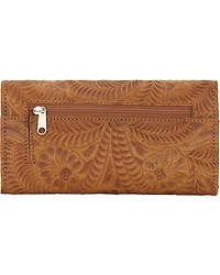 American West Women's Tri-Fold Wallet with Snap Closure