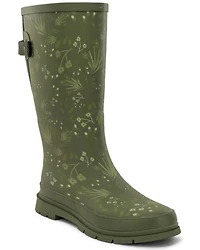 Western Chief Women's Flowered Medley Tall Rain Boots - Round Toe