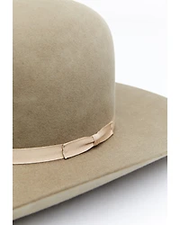 Rodeo King 7X Open Crown Match Band Felt Cowboy Hat