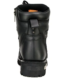 Milwaukee Leather Women's Lace-To-Toe Studded Motorcycle Boots - Round Toe