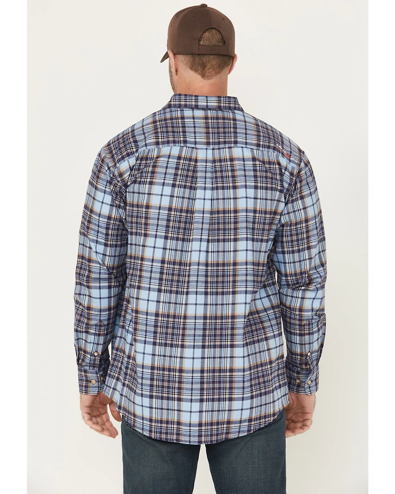 Ariat Men's FR Cienega Plaid Print Long Sleeve Button-Down Work Shirt