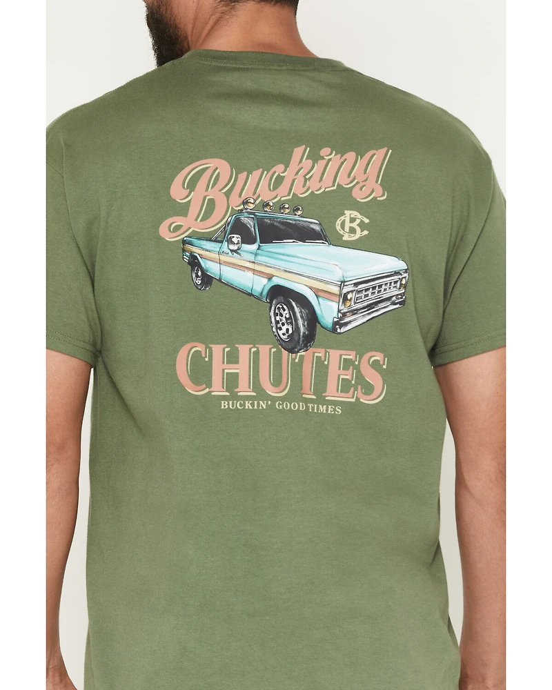 Bucking Chutes Men's Pickup Buck Short Sleeve Graphic T-Shirt