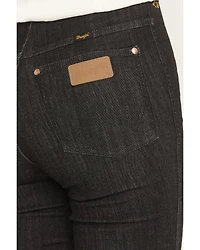 Wrangler X Lainey Wilson Women's Slim Fit High Rise Pull-On Stretch Bell Bottom Jeans
