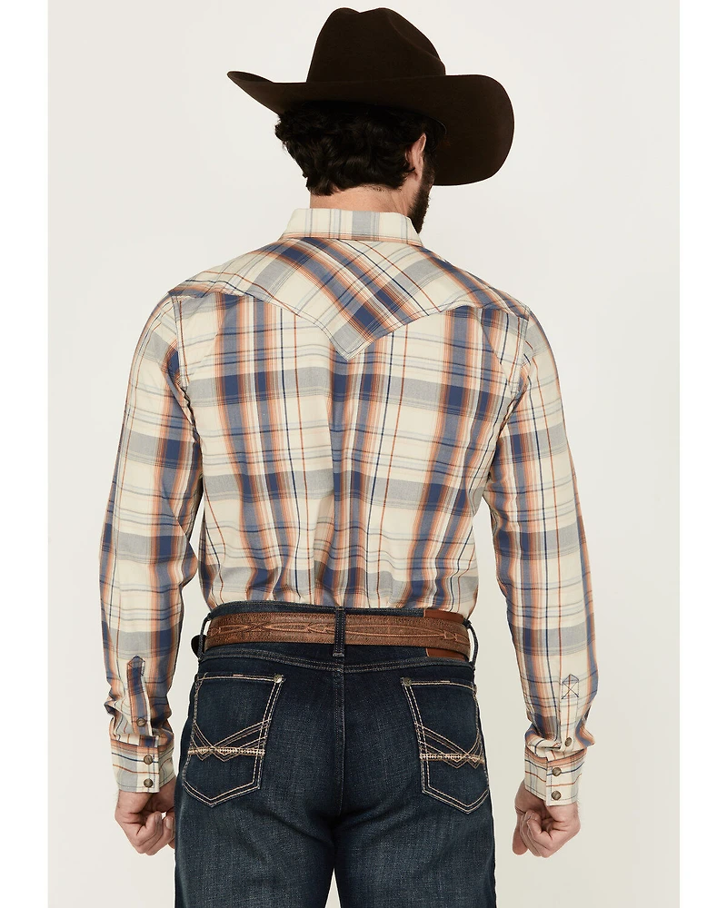Cody James Men's Pay Day Plaid Print Long Sleeve Snap Western Shirt