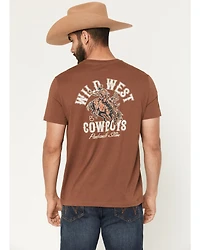 Panhandle Slim Men's Wild West Cowboys Short Sleeve Graphic T-Shirt