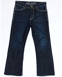 Cody James Boys' Night Hawk Medium Wash Mid Rise Stretch Relaxed Bootcut Jeans