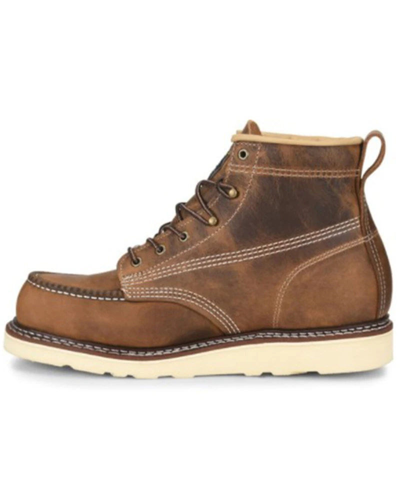 Carolina Men's 6" Domestic AMP USA Wedge Moc Work Boots - Steel Toe